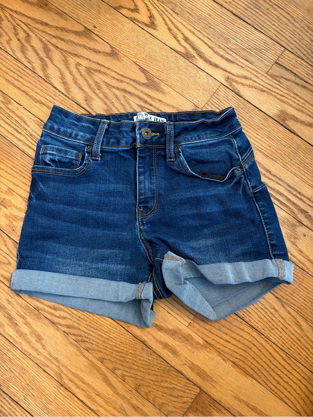 Wax Jean Dark Blue Denim Shorts